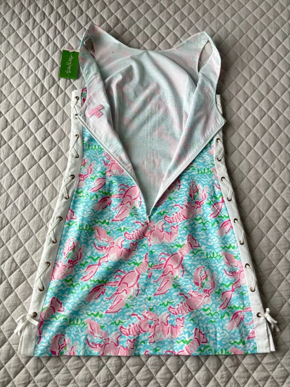 NWT Lilly Pulitzer Lobster Print Shift Dress - Picture 7 of 11